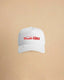 Built For Trouble trucker cap featuring a bold Western-inspired graphic on a high-profile foam-front snapback cap with breathable mesh backing.
