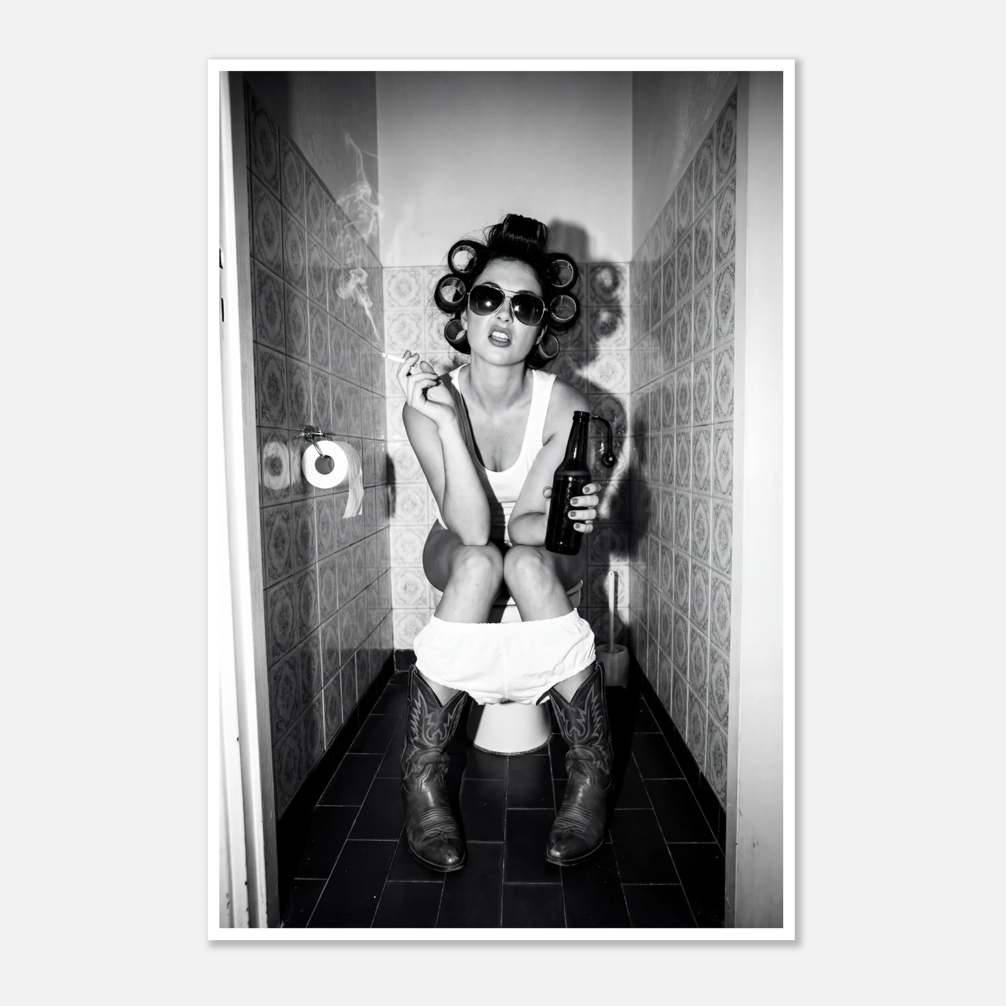 Cowgirl Restroom Rebel Poster Secondary image