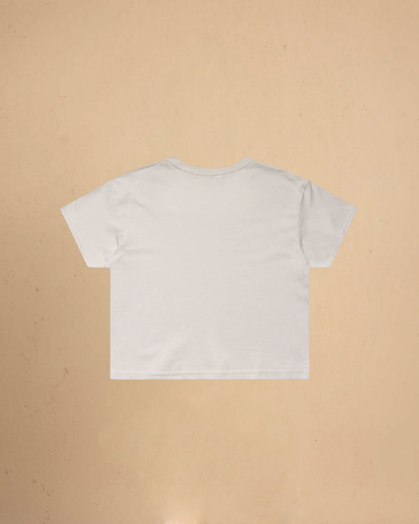 Bone t-shirt on a beige background
