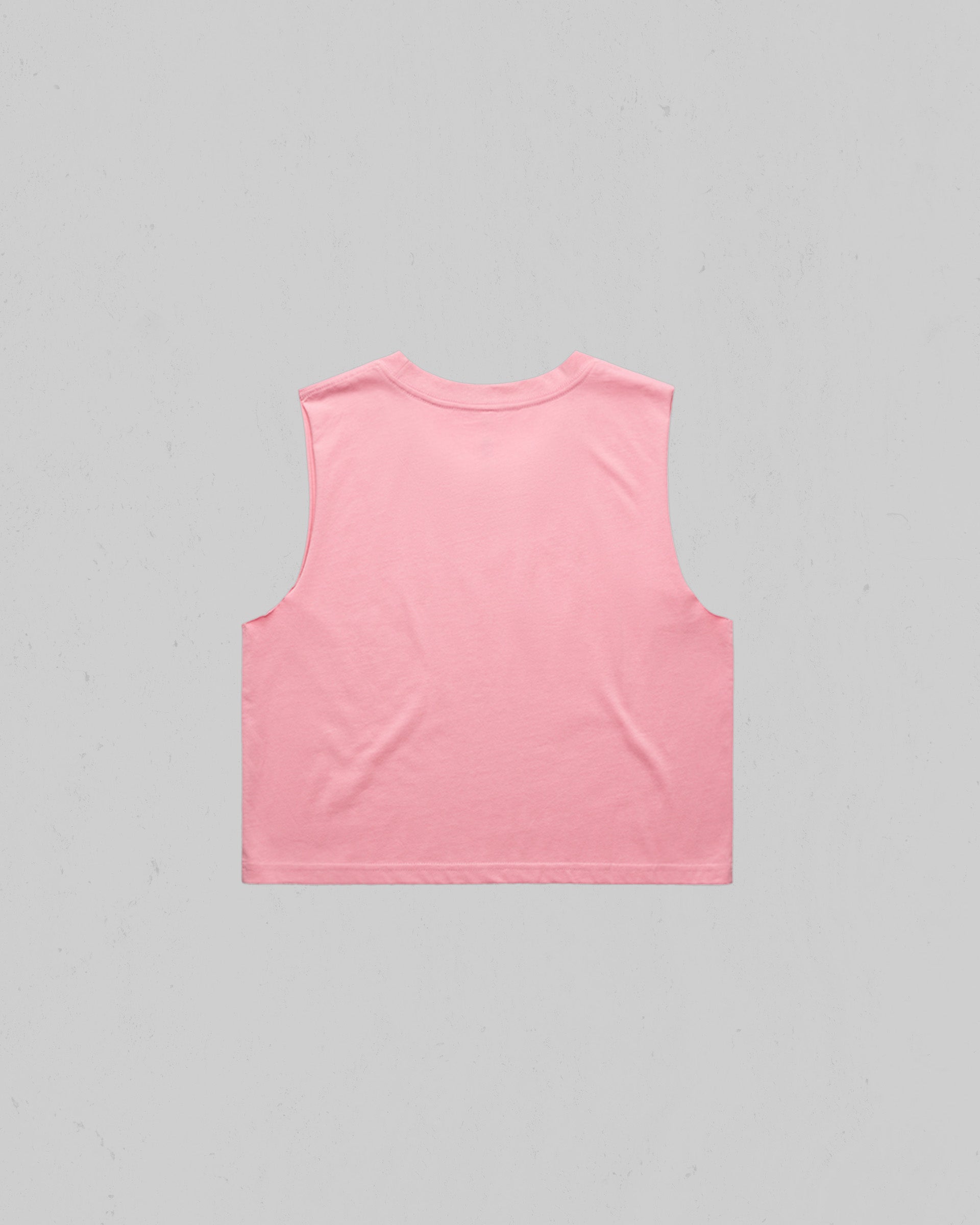 Back Pink Women’s crop tank top by Montavor.