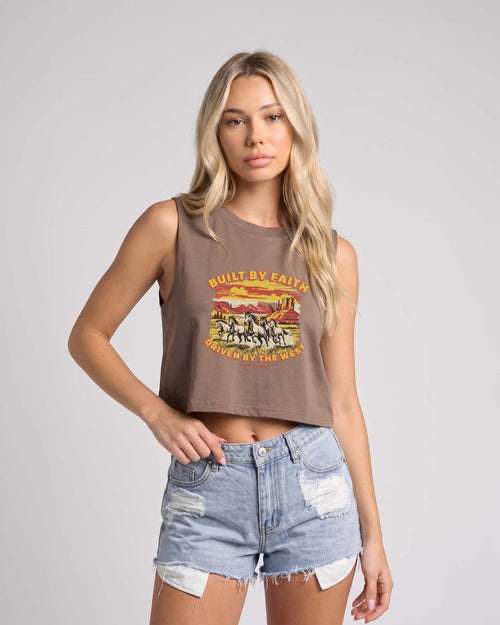 Built By Faith Crop Tank Top