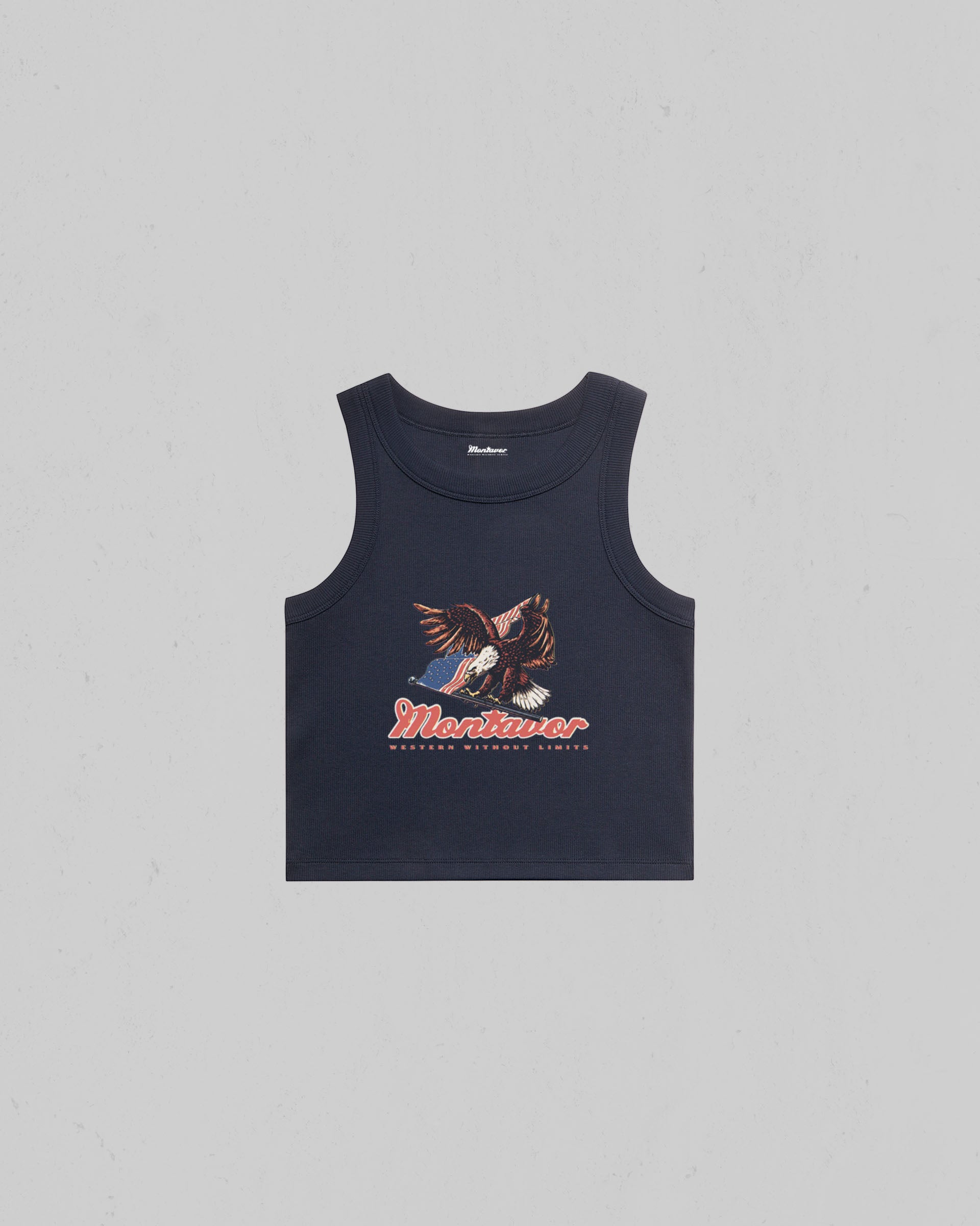 Montavor Eagle Organic Crop Tank Top | Western Women's Tank
