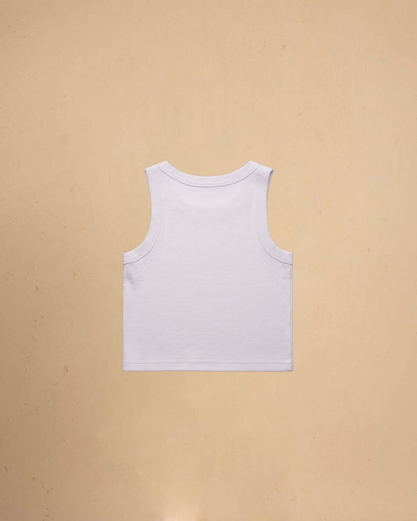 Orchid tank top on a beige background