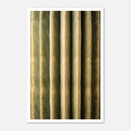 Close-up cactus wall art showing vertical ribs and spines in a minimalist desert composition.