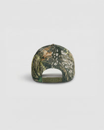 Dive Bar Darlin camo snapback cap with curved peak and bold white lettering on front panel