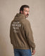 Back view of Montavor Keep The West Alive western hoodie with oversized western graphic print and relaxed fit design.